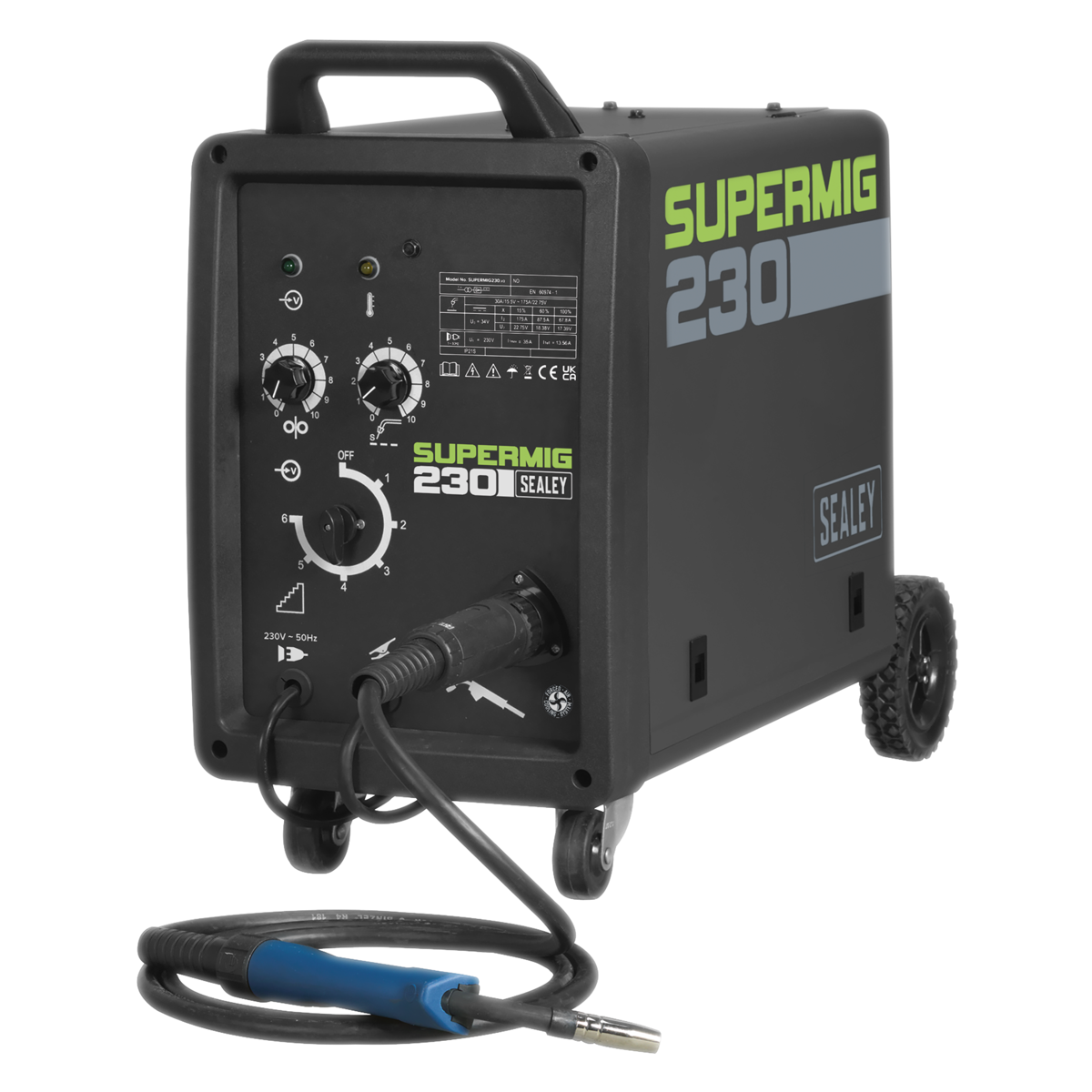 Professional MIG Welder 230A 230V with Binzel® Euro Torch