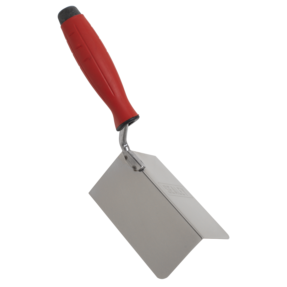 Stainless Steel External Corner Trowel - Rubber Handle - 120 x 60mm