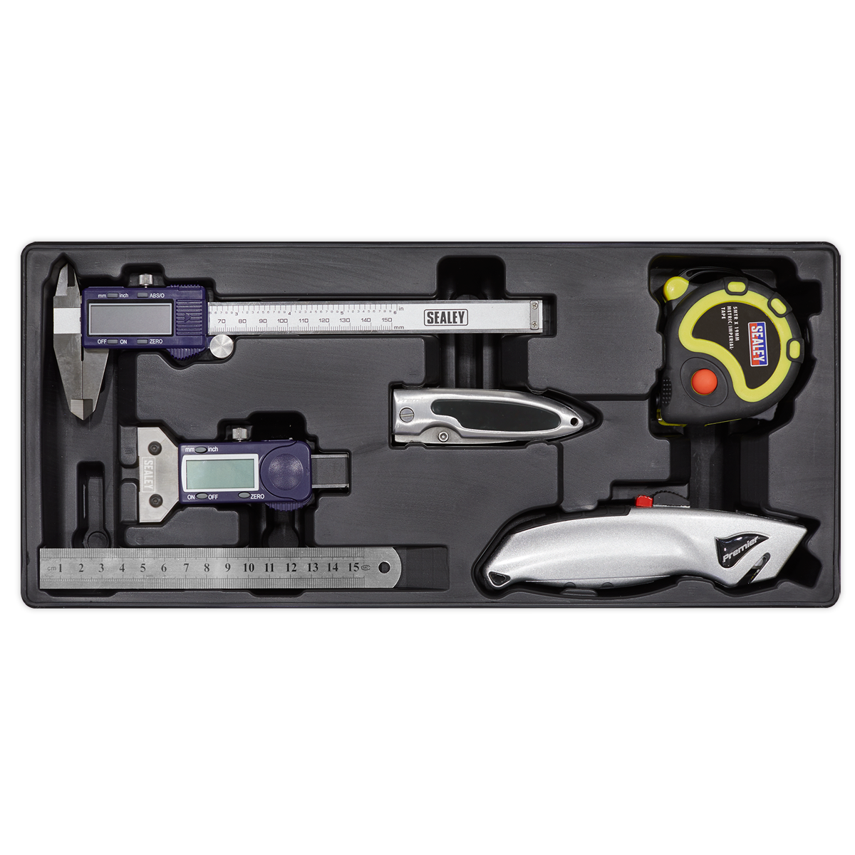 Tool Tray with Measuring & Cutting Set 6pc