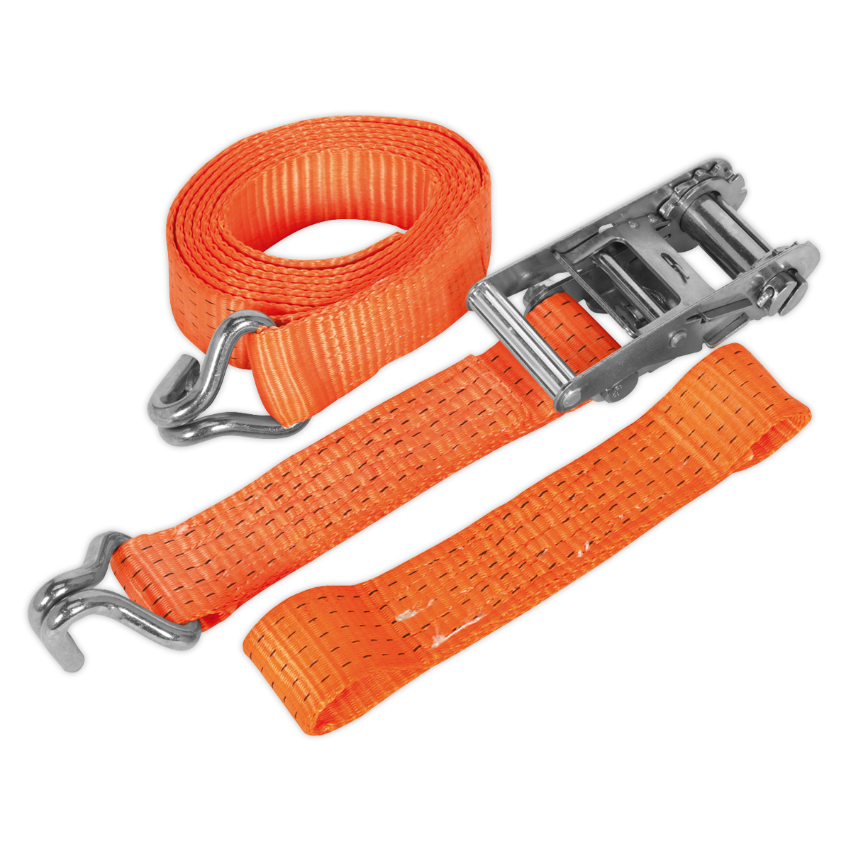 Car Transporter Ratchet Strap 50mm x 3m Alloy Wheel - Single 5000kg Breaking Strength