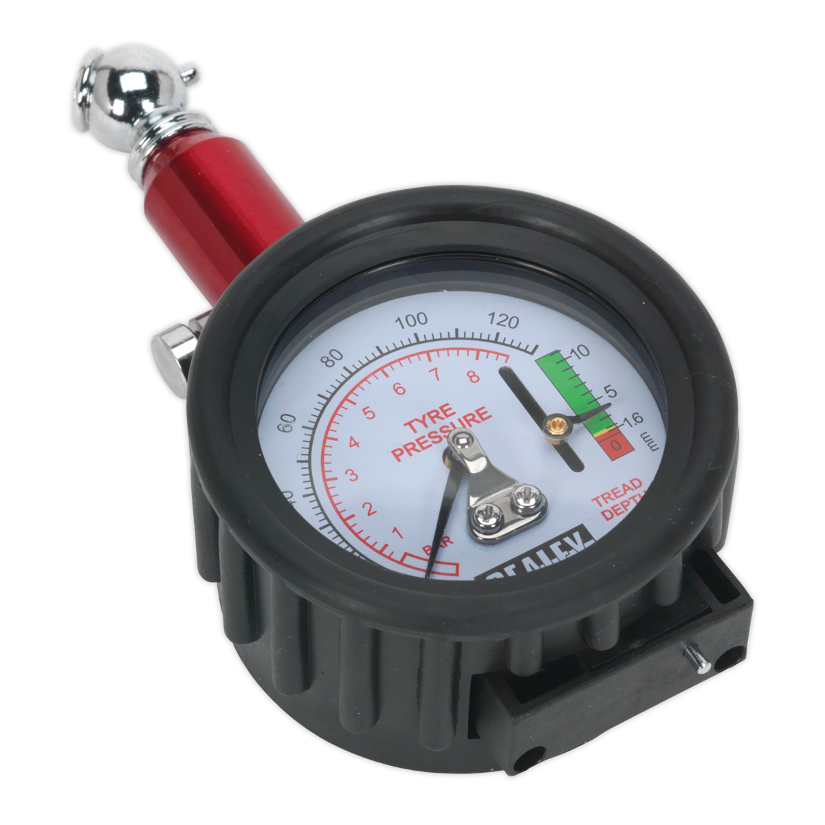 Tyre Pressure Gauge with Tyre Tread Depth Gauge 0-8bar(0-120psi)