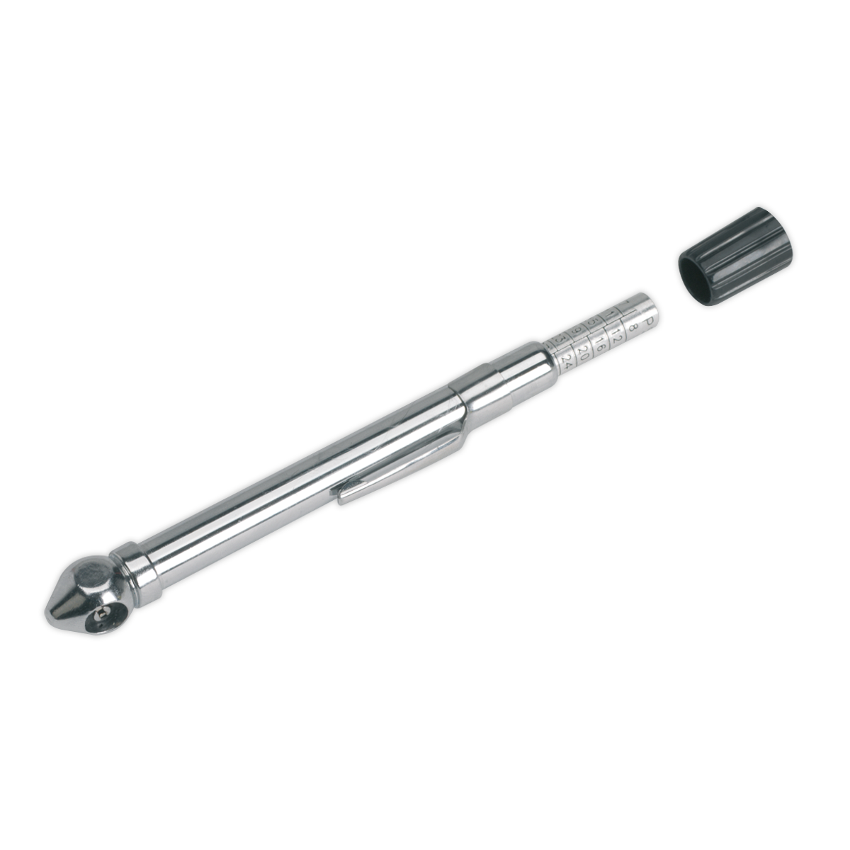 Tyre Pressure Gauge with Pocket-Clip 6-50psi