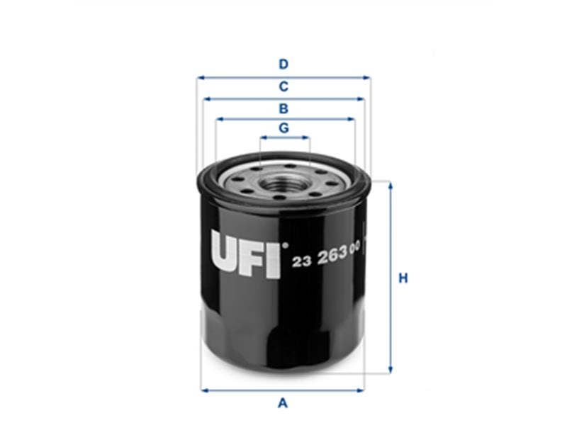 UFI -  Oil Filter - Screw On