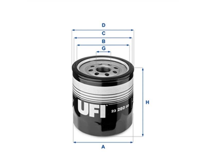 UFI -  Oil Filter - Screw On