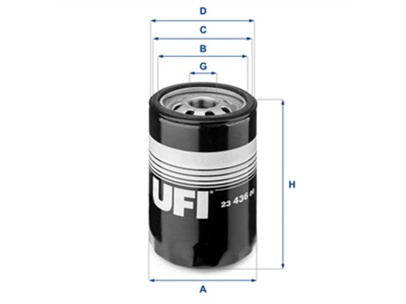 UFI -  Oil Filter - Screw On