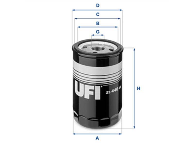 UFI -  Oil Filter - Screw On