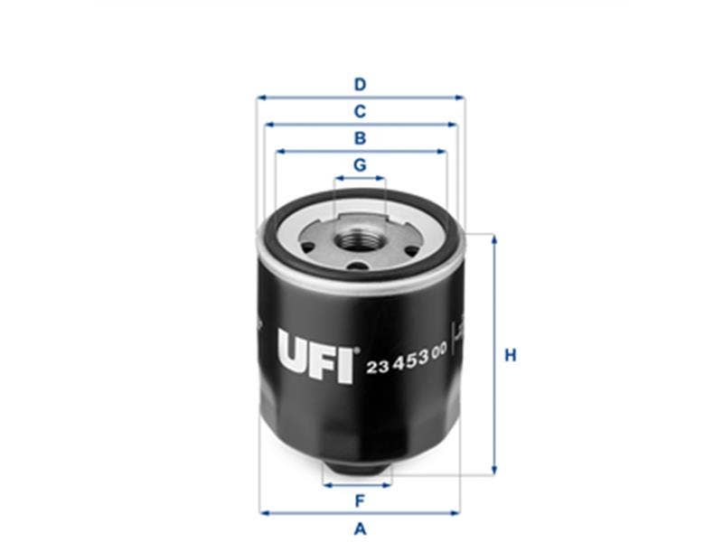 UFI -  Oil Filter - Screw On