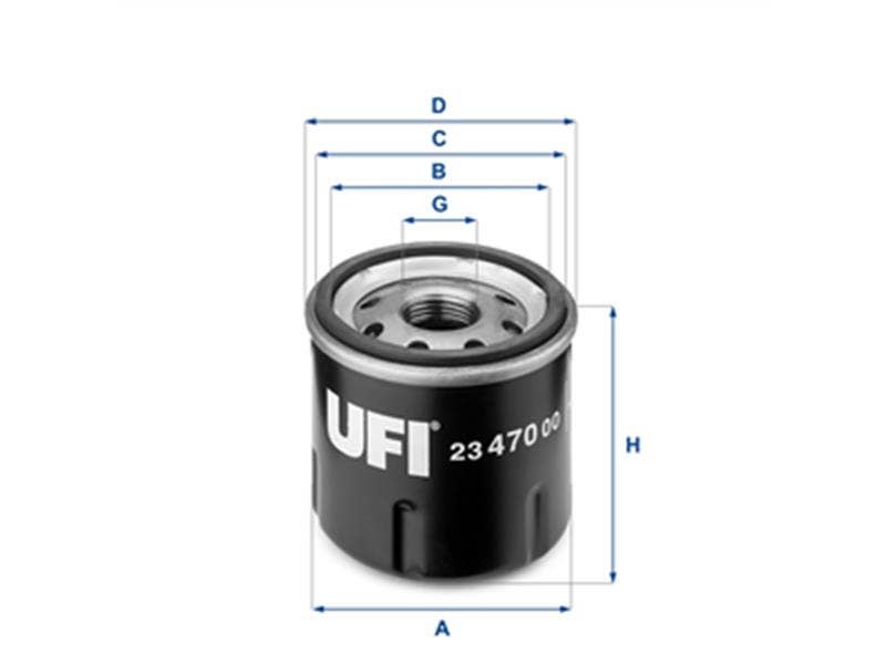 UFI -  Oil Filter - Screw On