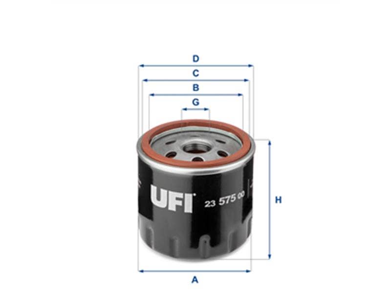 UFI -  Oil Filter - Screw On