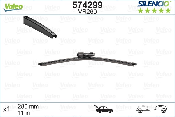 VALEO -  Wiper Blade - Silencio 280mm 11"