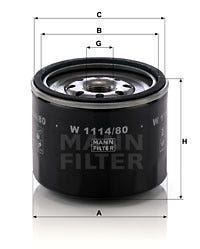 MANN -  Oil Filter - Screw On