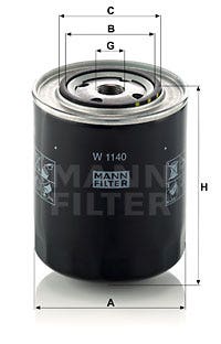 MANN -  Oil Filter - Screw On