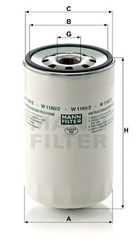MANN -  Oil Filter - Screw On