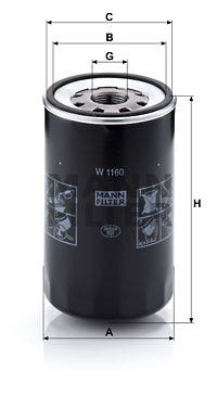 MANN -  Oil Filter - Screw On