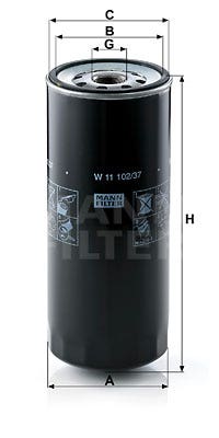 MANN -  Oil Filter - Screw On