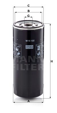 MANN -  Oil Filter - Screw On