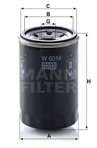 MANN -  Oil Filter - Screw On