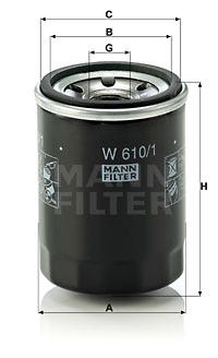 MANN -  Oil Filter - Screw On