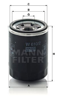 MANN -  Oil Filter - Screw On