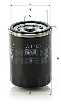 MANN -  Oil Filter - Screw On