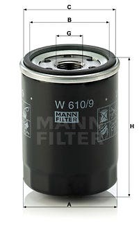 MANN -  Oil Filter - Screw On