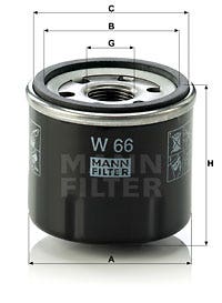 MANN -  Oil Filter - Screw On