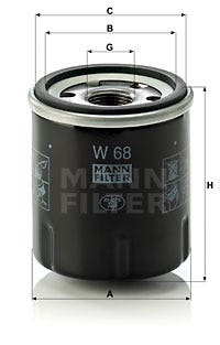 MANN -  Oil Filter - Screw On