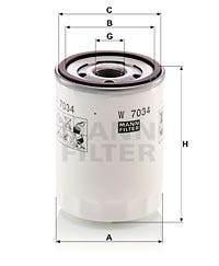 MANN -  Oil Filter - Screw On