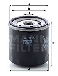 MANN -  Oil Filter - Screw On