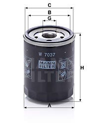 MANN -  Oil Filter - Screw On