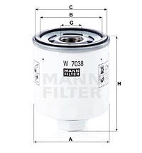 MANN -  Oil Filter - Screw On