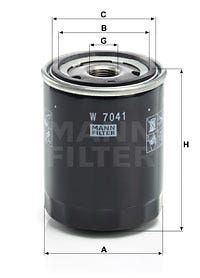 MANN -  Oil Filter - Screw On