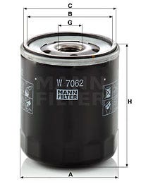 MANN -  Oil Filter - Screw On