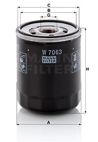 MANN -  Oil Filter - Screw On