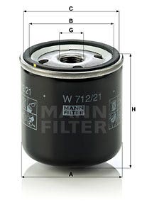 MANN -  Oil Filter - Screw On