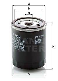 MANN -  Oil Filter - Screw On
