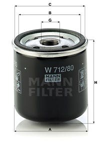 MANN -  Oil Filter - Screw On