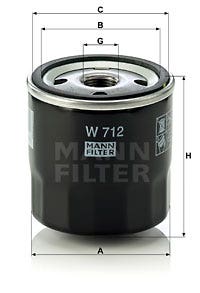MANN -  Oil Filter - Screw On