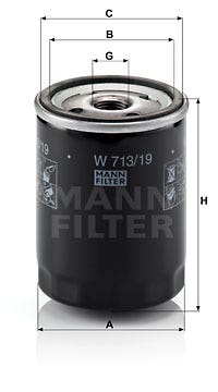 MANN -  Oil Filter - Screw On