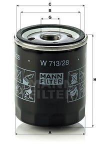 MANN -  Oil Filter - Screw On