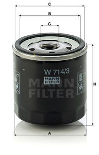 MANN -  Oil Filter - Screw On