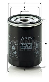 MANN -  Oil Filter - Screw On