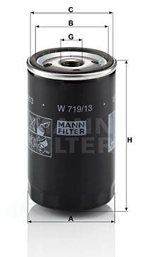 MANN -  Oil Filter - Screw On