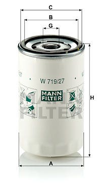 MANN -  Oil Filter - Screw On