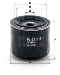 MANN -  Oil Filter - Screw On