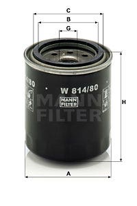 MANN -  Oil Filter - Screw On