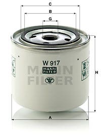 MANN -  Oil Filter - Screw On