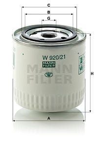 MANN -  Oil Filter - Screw On