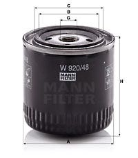 MANN -  Oil Filter - Screw On