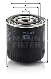 MANN -  Oil Filter - Screw On